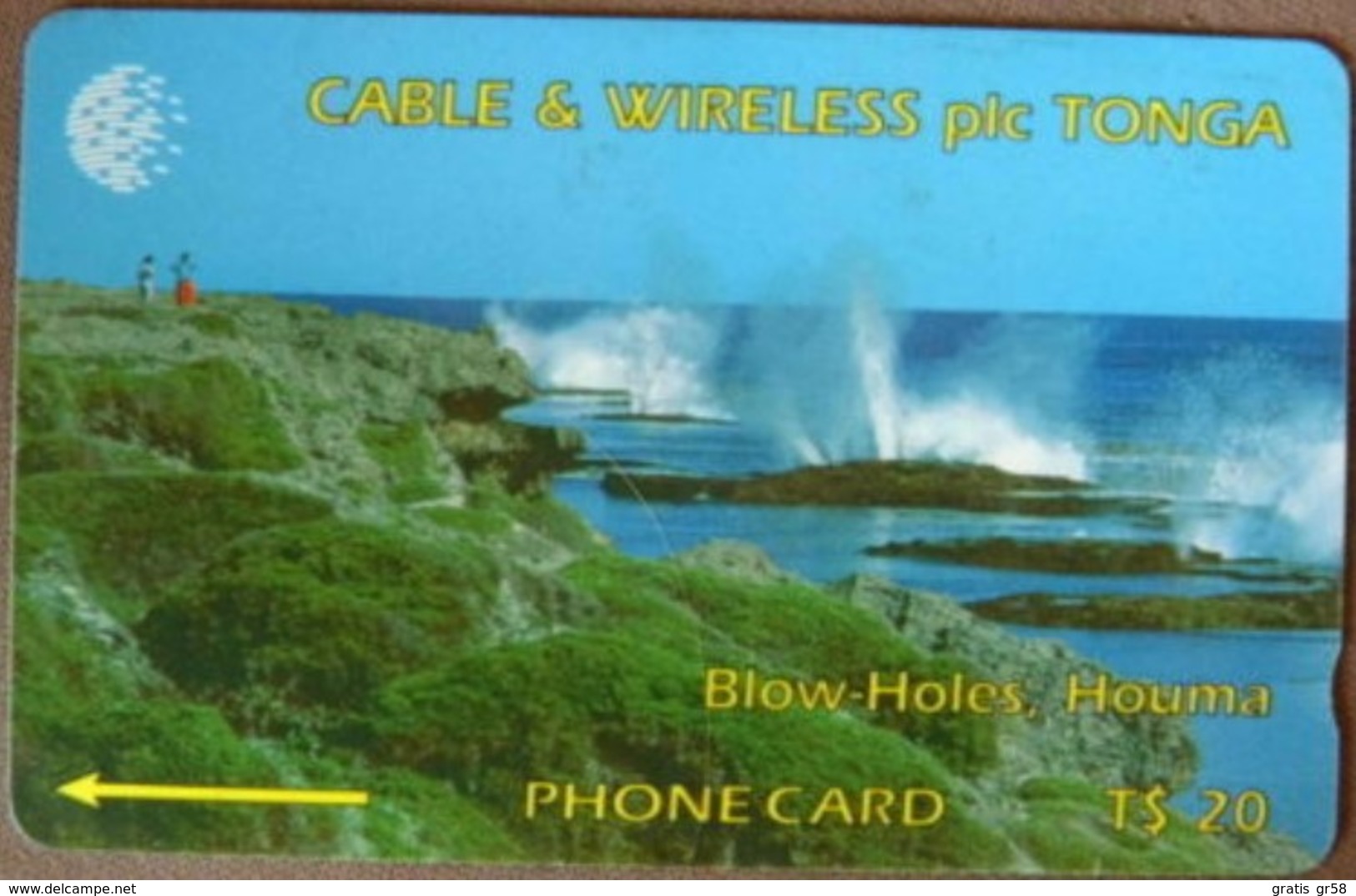 Tonga - TON-03, GPT, 1CTGC, Blow Holes, Houma, Coastal Areas, 5,000ex, 1994, Used - Tonga