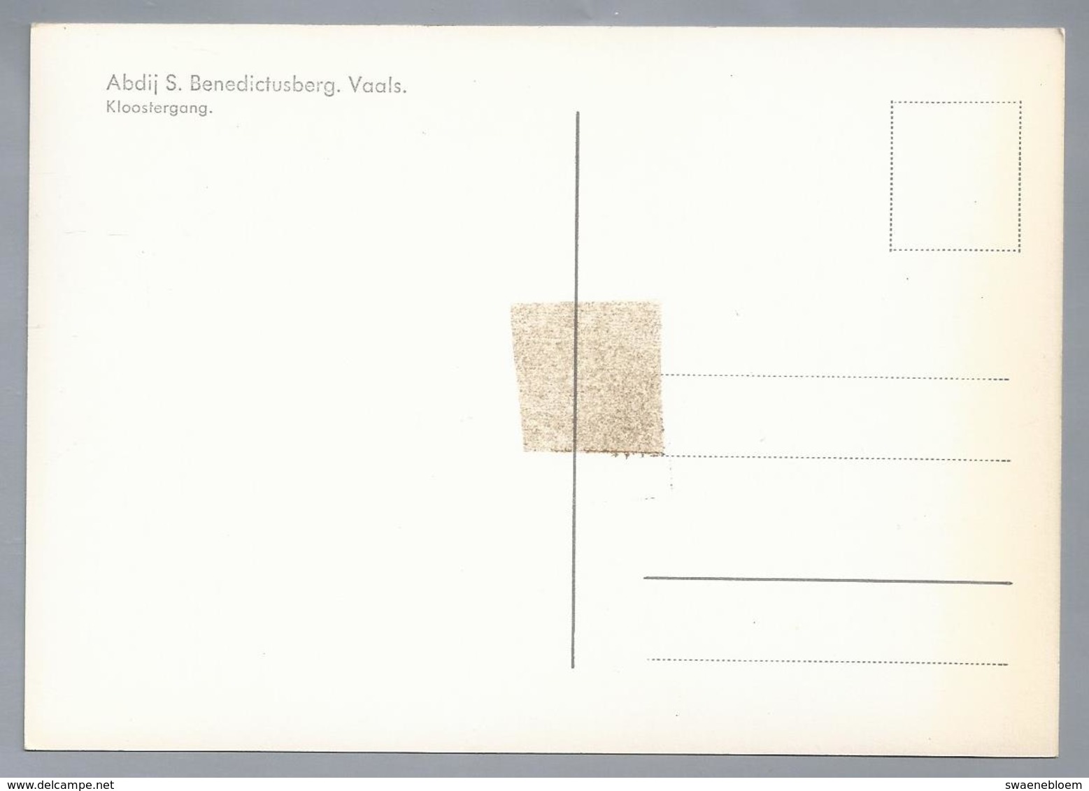 NL.- VAALS. Abdij S. Benedictusberg. Kloostergang. - Eglises Et Couvents