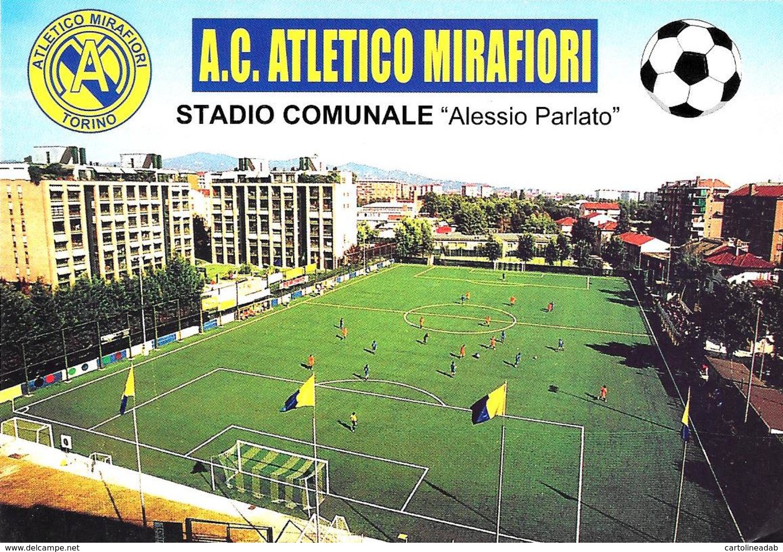 [MD2352] CPM - TORINO - CALCIO - A. C. ATLETICO MIRAFIORI - STADIO COMUNALE ALESSIO PARLATO - Non Viaggiata - Stadiums & Sporting Infrastructures