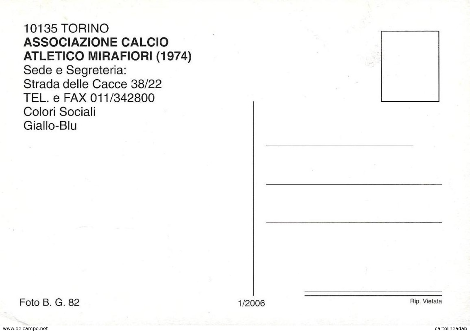 [MD2352] CPM - TORINO - CALCIO - A. C. ATLETICO MIRAFIORI - STADIO COMUNALE ALESSIO PARLATO - Non Viaggiata - Stadiums & Sporting Infrastructures