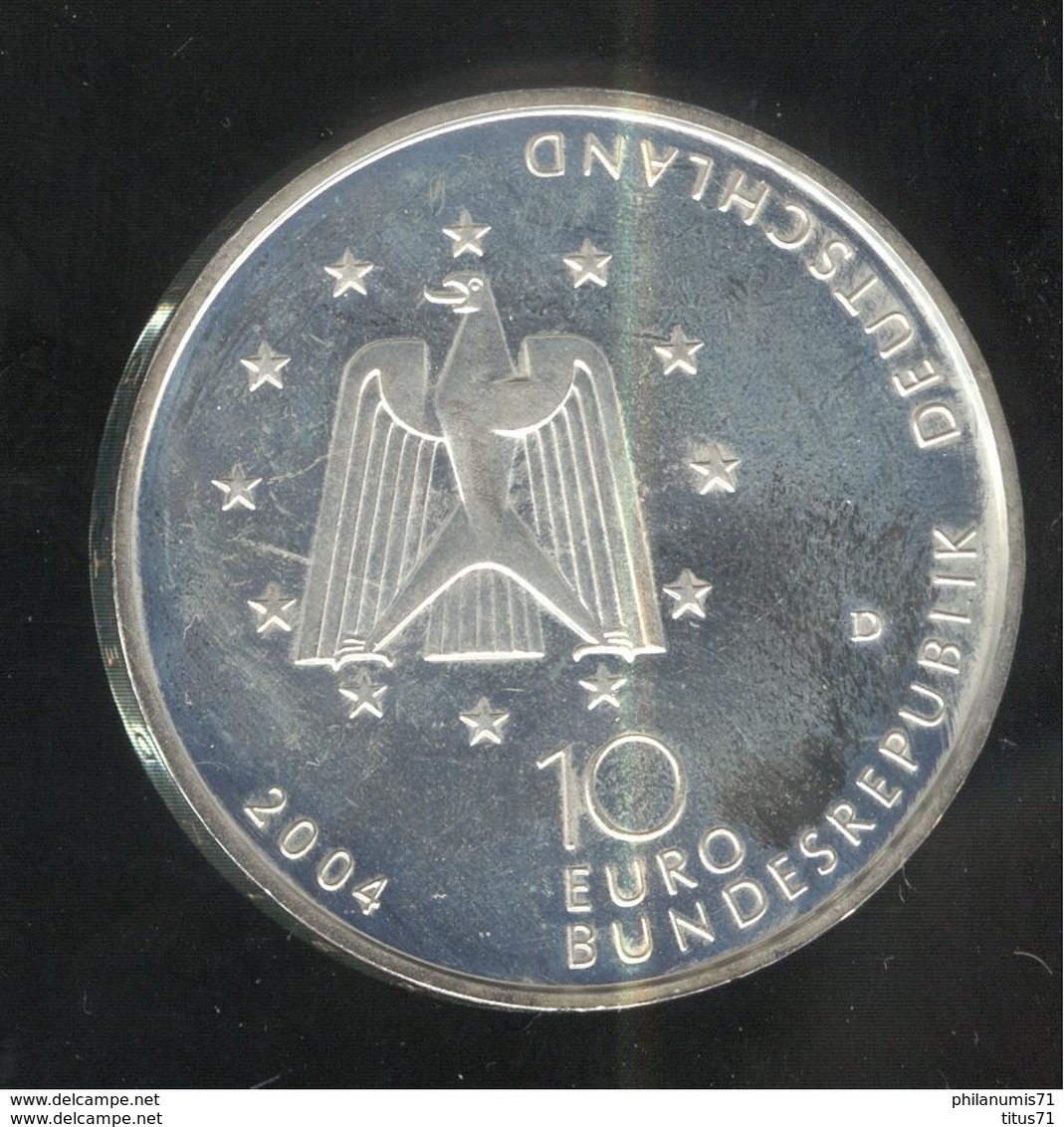 10 Euros Allemagne Argent 2004 - Station Orbitale Columbus - SUP - Duitsland