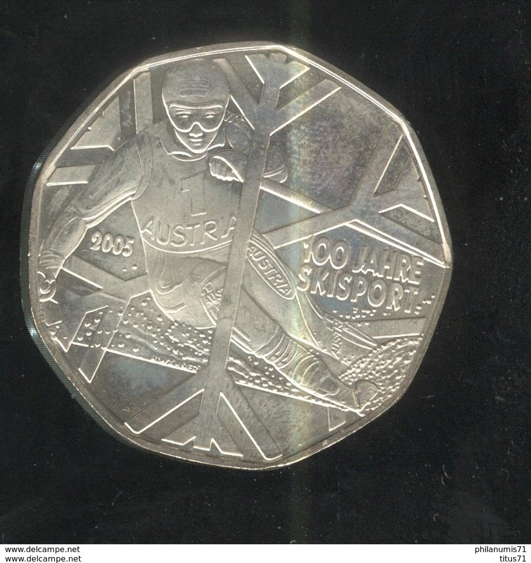 5 Euros Autriche Argent 2005 - Centenaire Du Ski - SUP - Oostenrijk