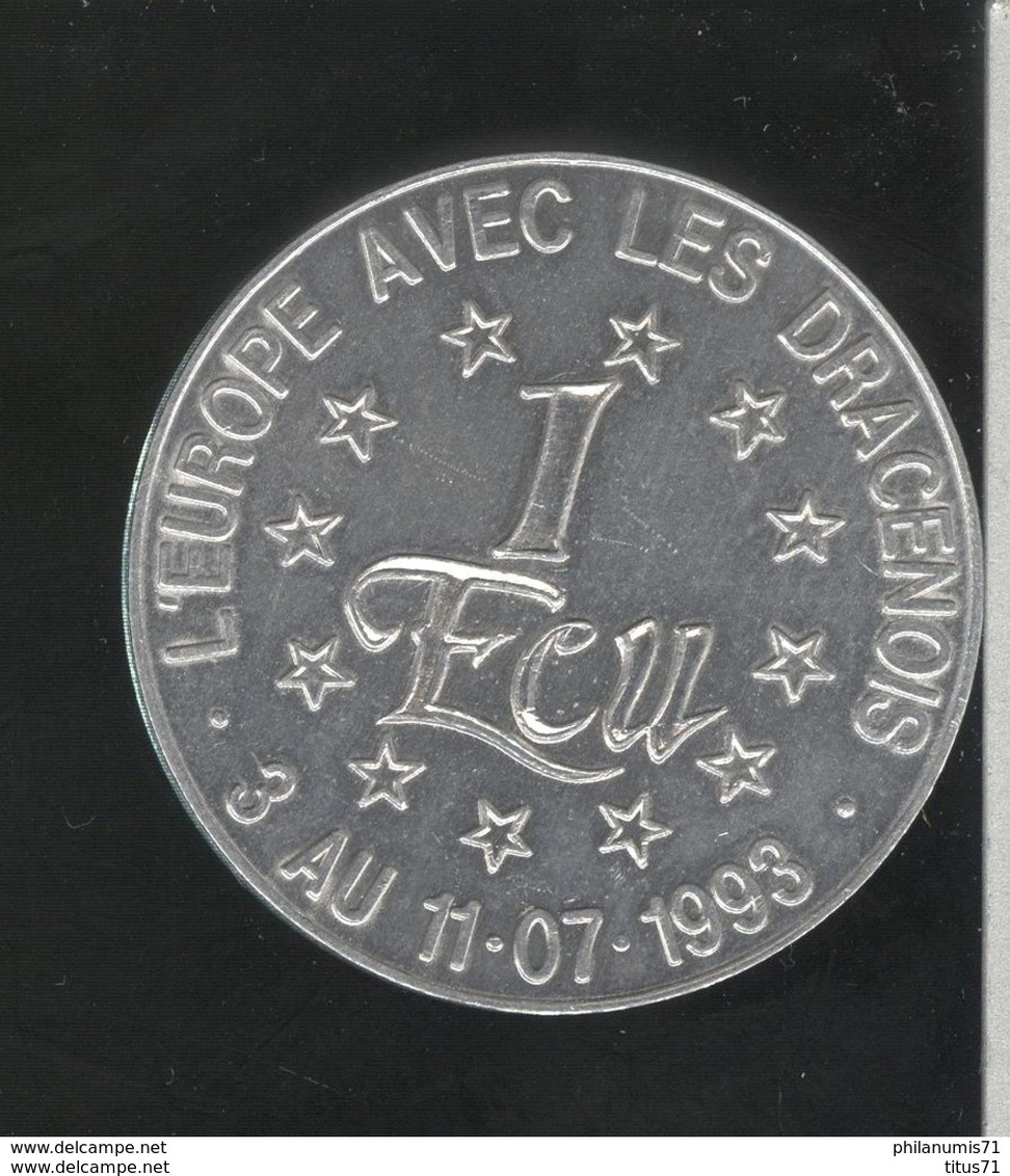 1 Ecu Draguignan - 40ème Foire De L'Olive - 1993 - Euros Des Villes