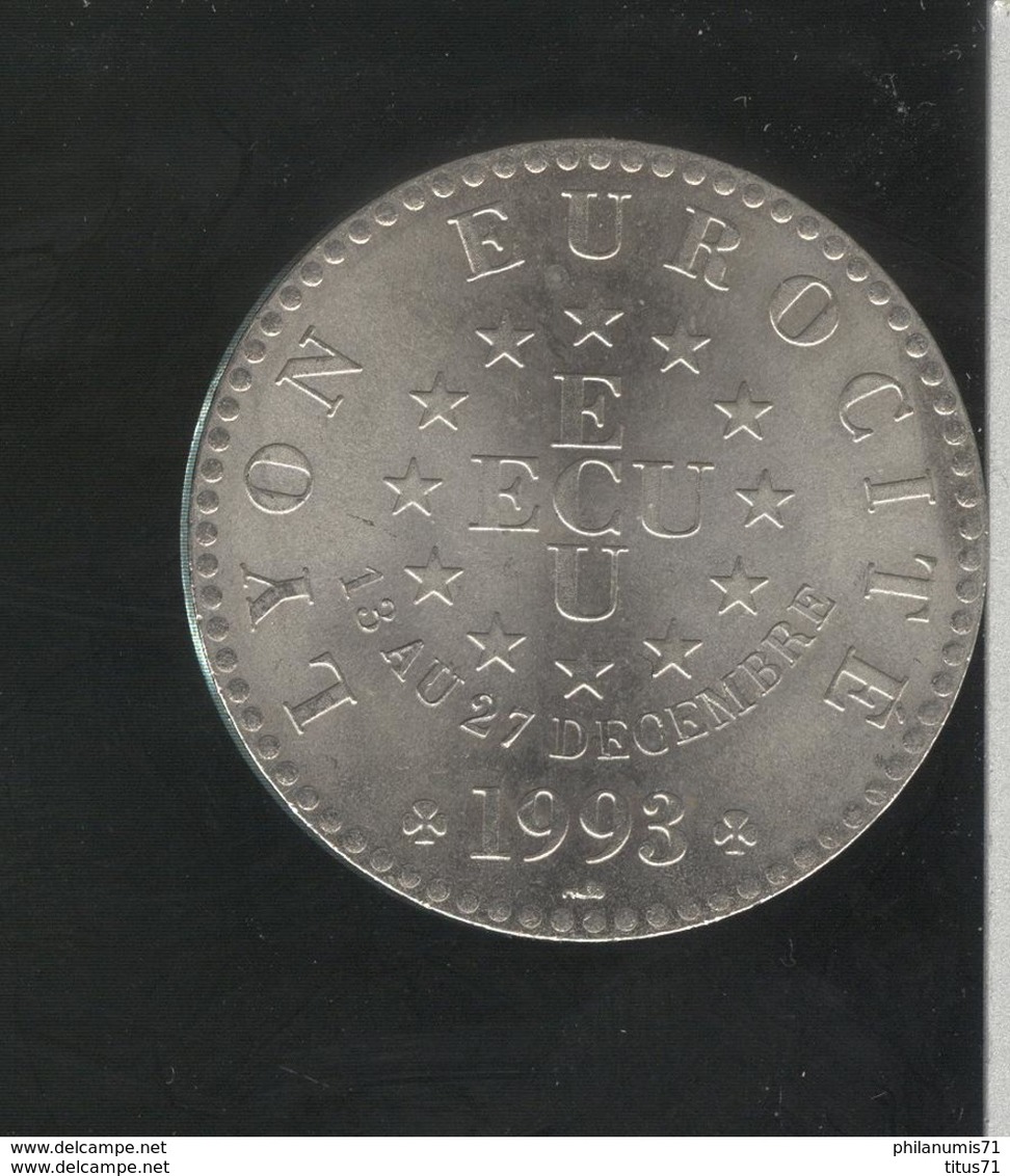 1 Ecu Lyon - Eurocité - Nickel - 1993 - Euros Of The Cities