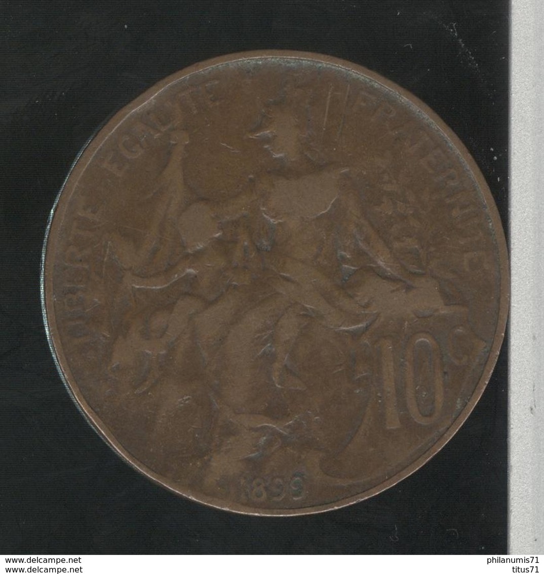 10 Centimes France 1899 TB+ - Andere & Zonder Classificatie