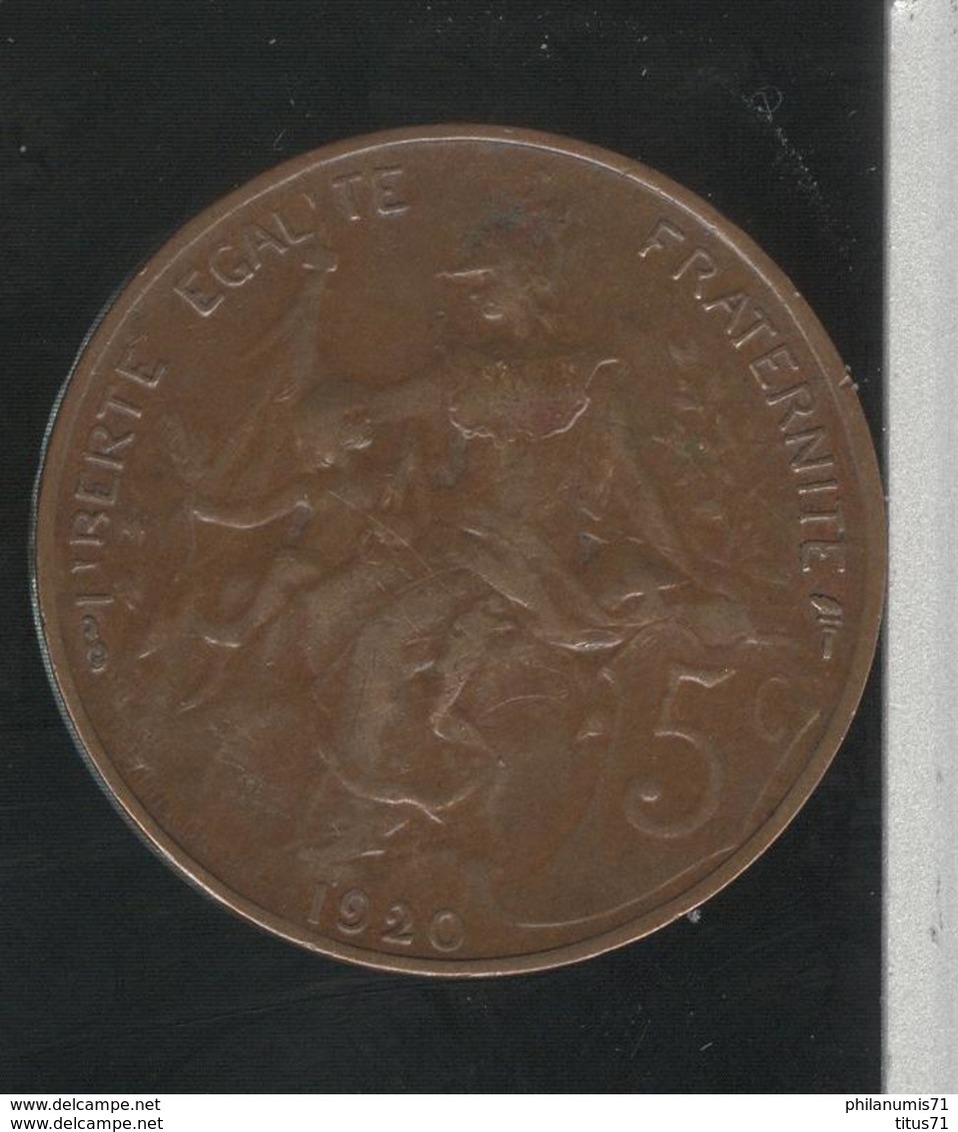 5 Centimes France 1920 SPL - Sonstige & Ohne Zuordnung