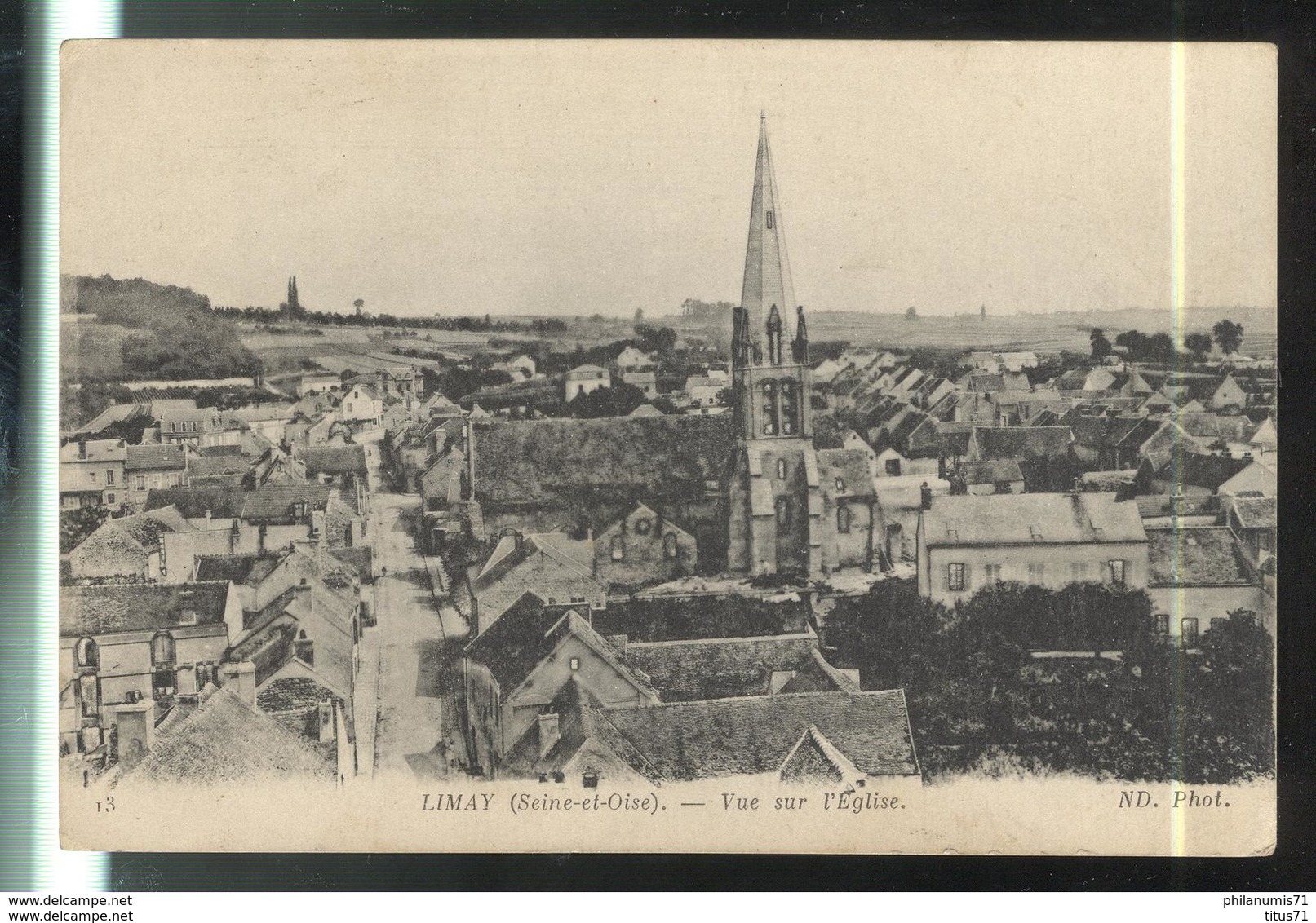 CPA Limay ( Seine Et Oise ) - Vue Sur L'église - Circulée - Limay