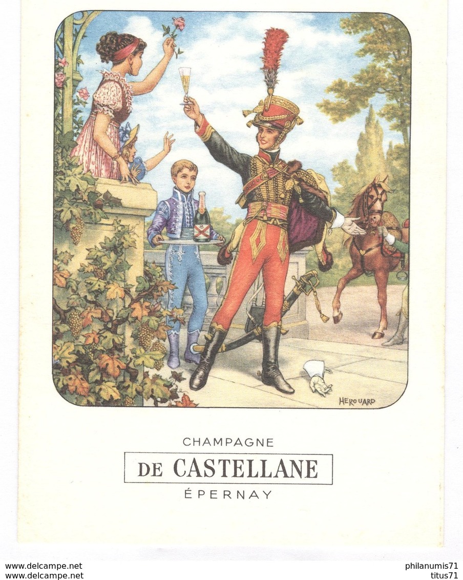 Menu Champagne De Castellane - 29 Avril 1973 - Menus