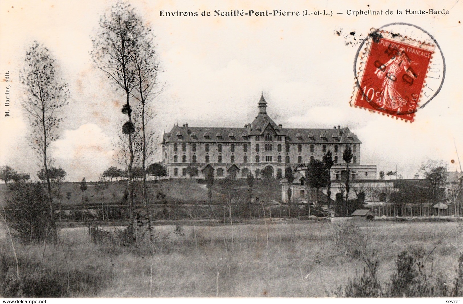 NEUILLE-PONT-PIERRE. - Orphelinat De La Haute-Barde. Carte Pas Courante - Neuillé-Pont-Pierre