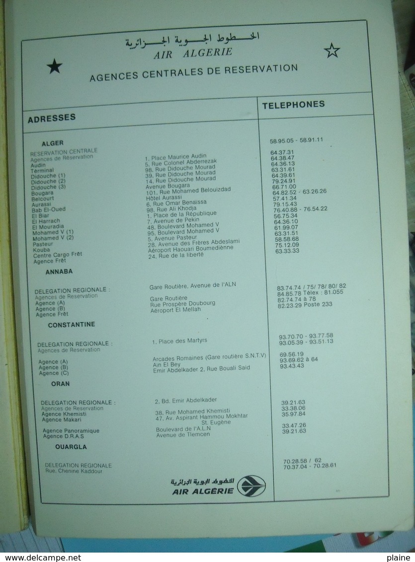 ANNUAIRE TÉLÉPHONIQUE OFFICIEL-RÉGION D'ORAN-1987 - Annuaires Téléphoniques