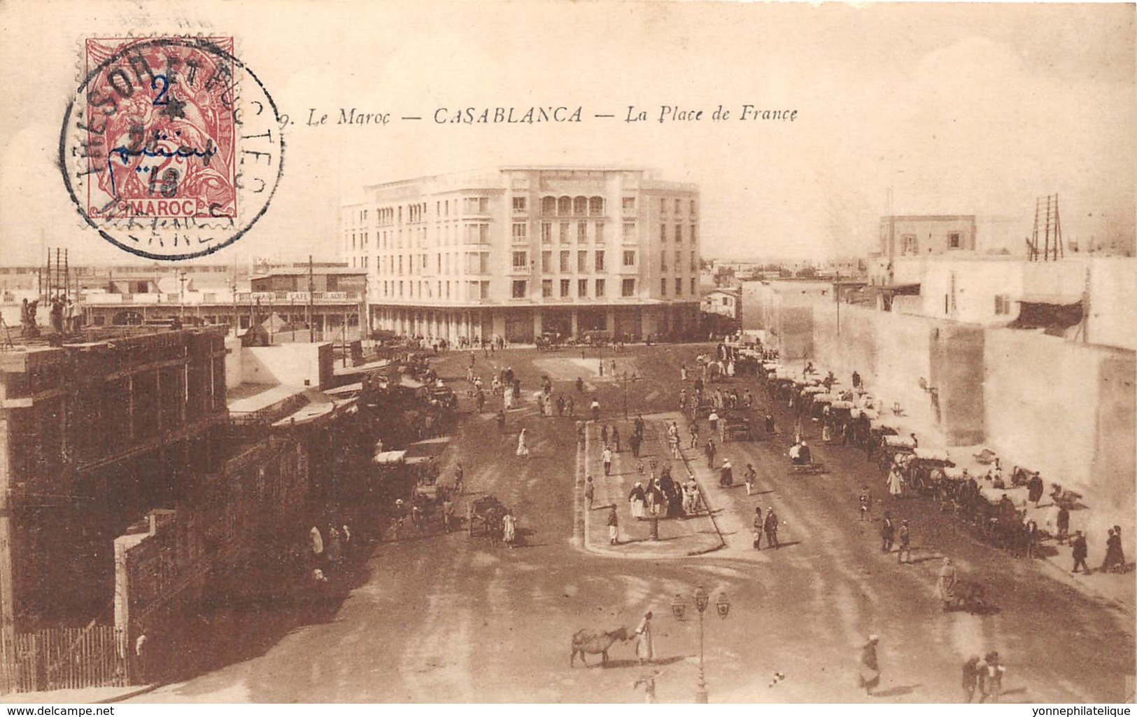 Maroc - Casablanca / Belle Oblitération - 89 - La Place De France - Casablanca