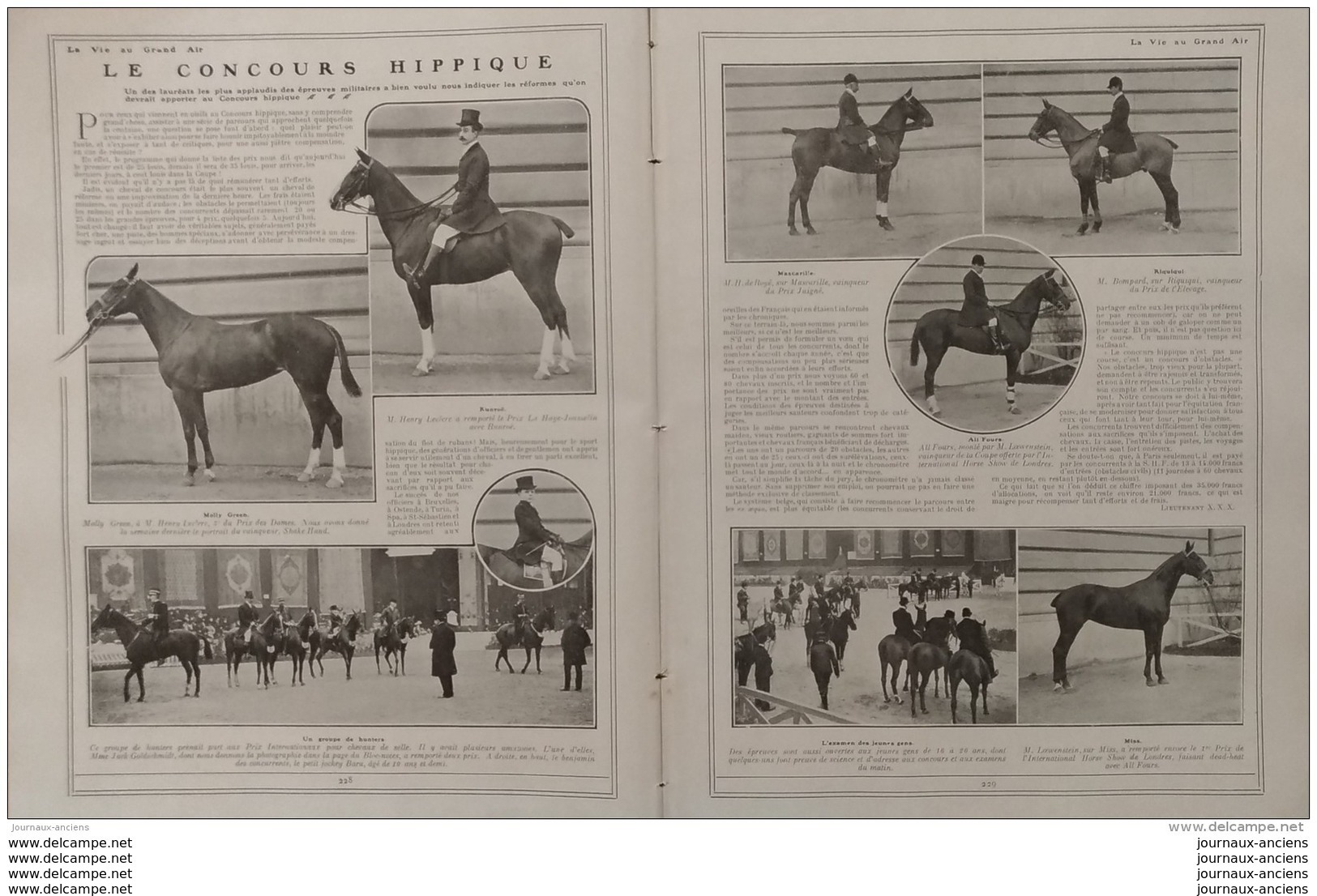 1908 FINALE CHAMPIONNAT DE RUGBY - RAID NEW YORK - PARIS - MEETING MONACO - OXFORD CAMBRIDGE - CHEVAL D&acute;ARMES