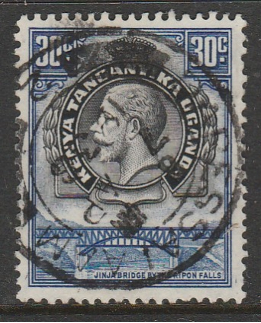 Kenya 1935 King George V And Landscapes 30 C Blu/black SW 6 O Used - Kenya, Uganda & Tanganyika