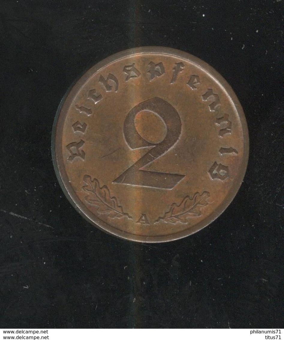 2 Reichspfennig Allemagne 1937 A SUP - 2 Reichspfennig