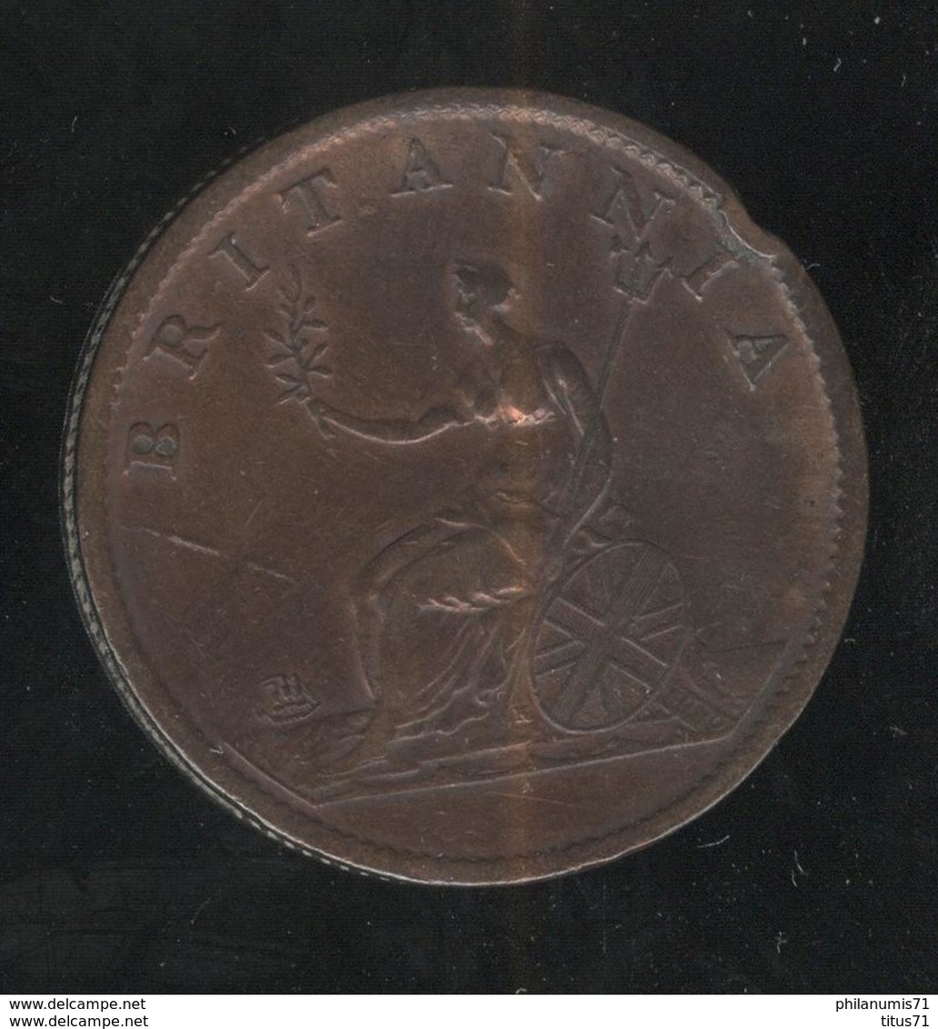 Half Penny Angleterre 1807 Georges III TTB - B. 1/2 Penny