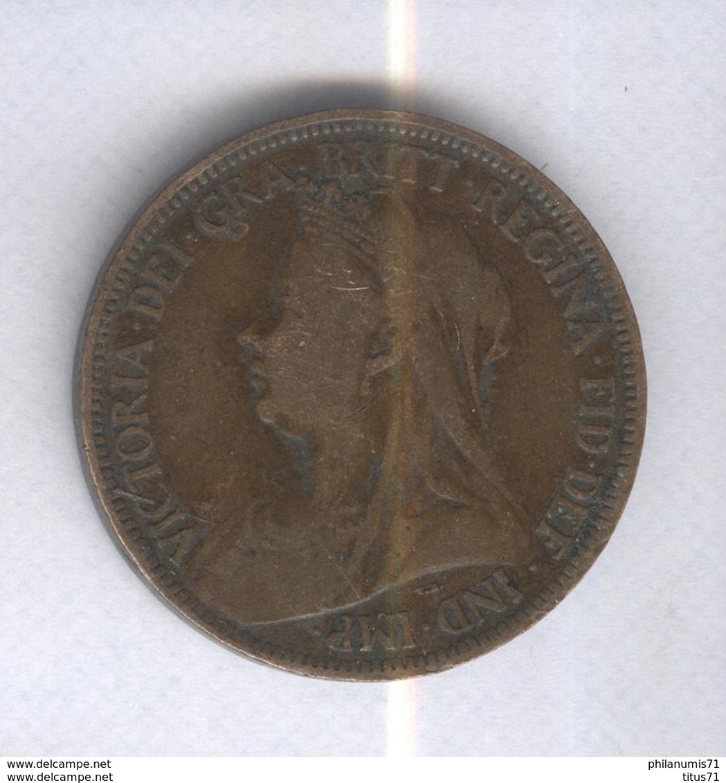 Half Penny Angleterre 1899 Victoria TTB - C. 1/2 Penny