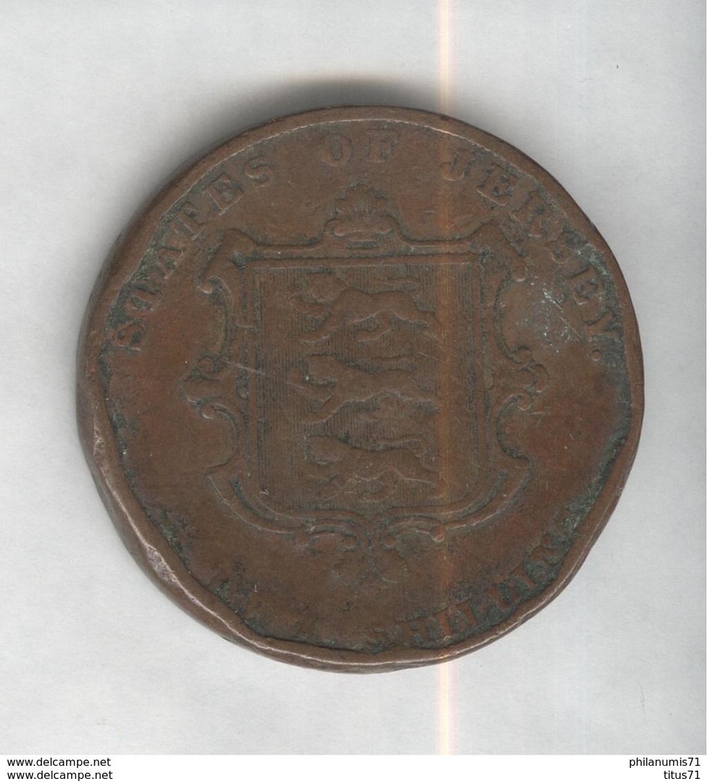 1/13 Shilling Jersey 1841 TTB+ - Jersey
