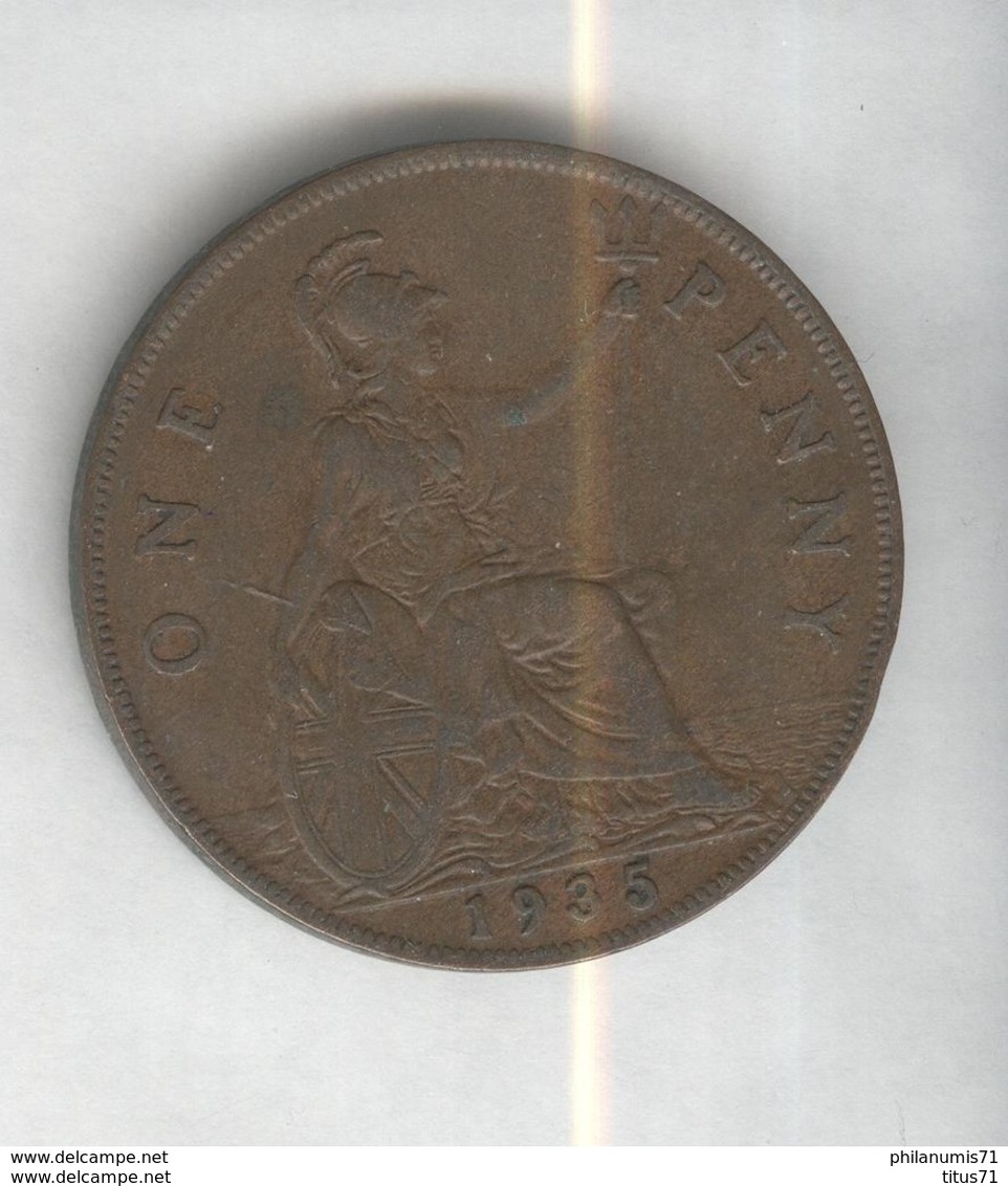 1 Penny Angleterre 1935 Georges V SUP - C. 1 Penny