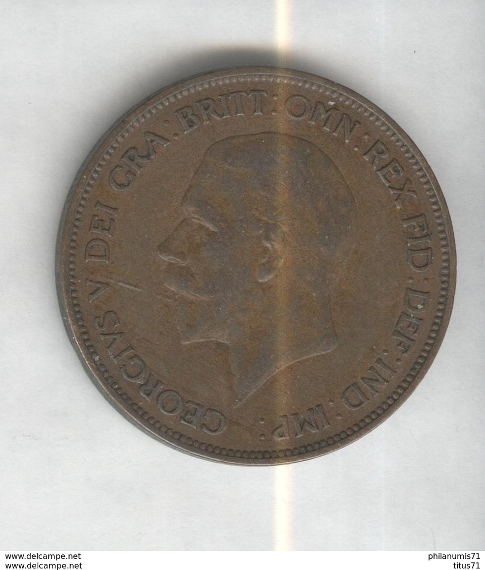 1 Penny Angleterre 1935 Georges V SUP - C. 1 Penny