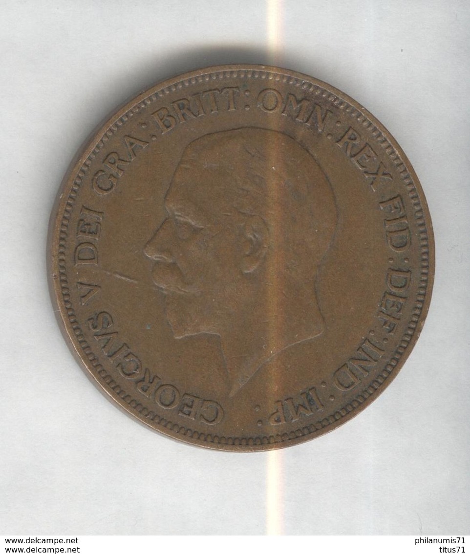 1 Penny Angleterre 1934 Georges V SUP - C. 1 Penny