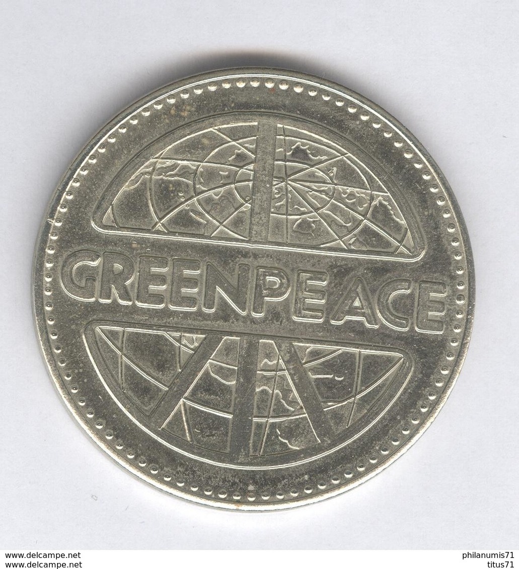 1 Dollar Greenpeace 1979 Timber Wolves - Loups - Professionnels/De Société