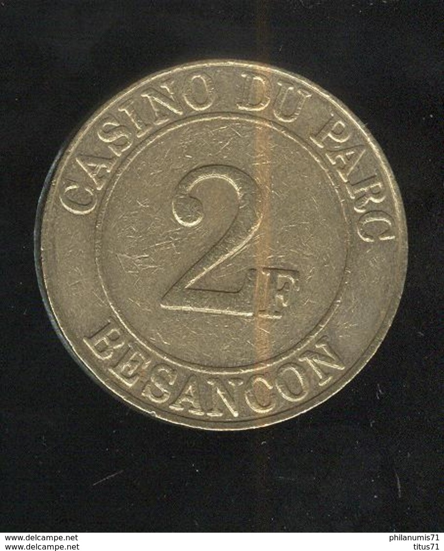 Jeton 2 Francs Casino Du Parc - Besançon - Laiton - Casino