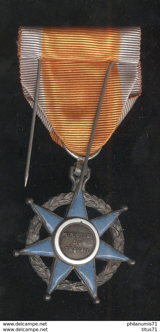 Médaille Mérite Social - Emaillée - Autres & Non Classés