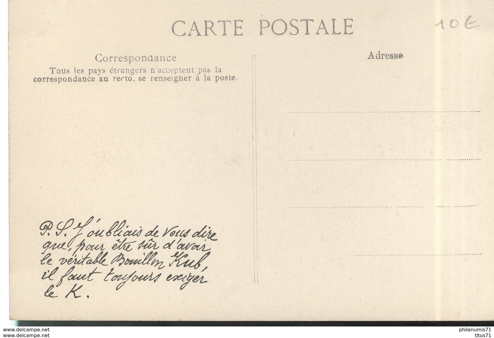 CPA Le Pecq - Crue De La Seine - Rue Carnot Le 1er Février 1910 - Publicité Kub - Le Pecq