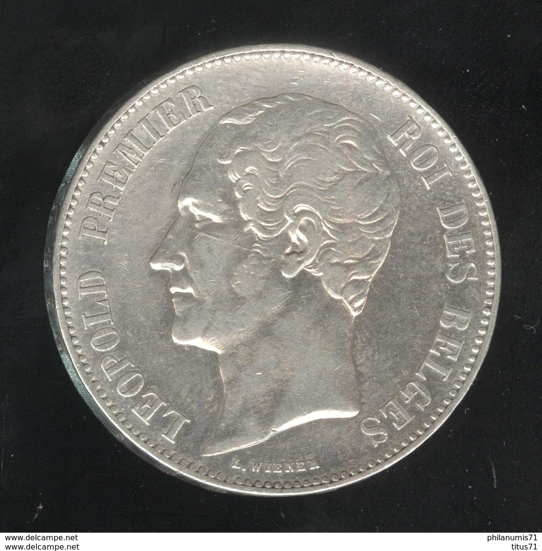 5 Francs Belgique 1851 - SUP - 5 Frank
