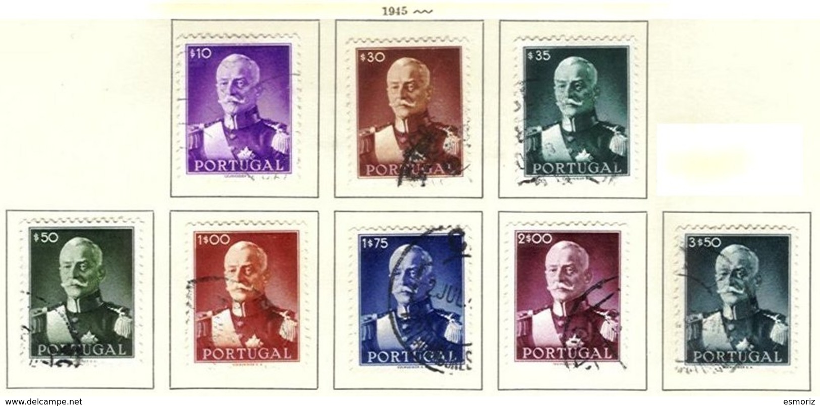 PORTUGAL, Commemoratives, AF 652-59 Yv 663-70, Used, F/VF, Cat. € 36 - Used Stamps