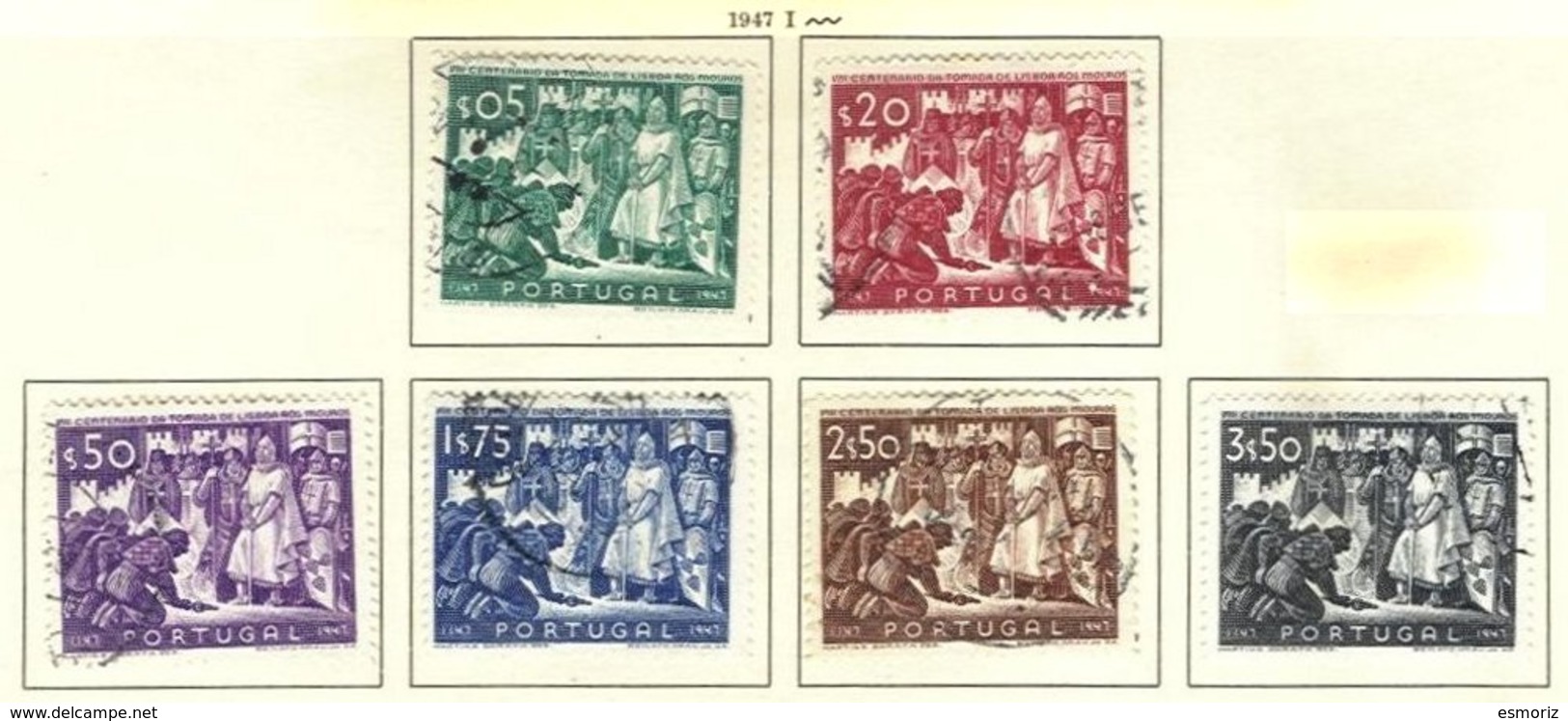 PORTUGAL, Commemoratives, AF 685-90 Yv 696-701, Used, F/VF, Cat. € 52 - Oblitérés