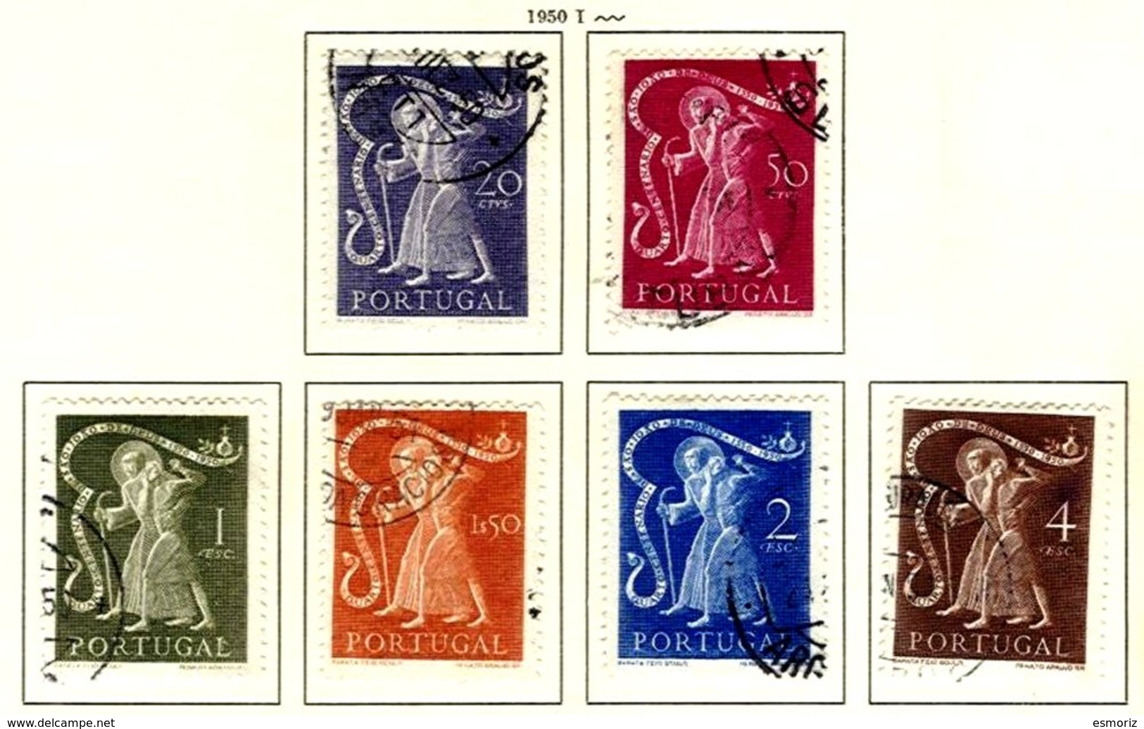 PORTUGAL, Commemoratives, AF 723-28 Yv 734-39, Used, F/VF, Cat. € 29 - Oblitérés