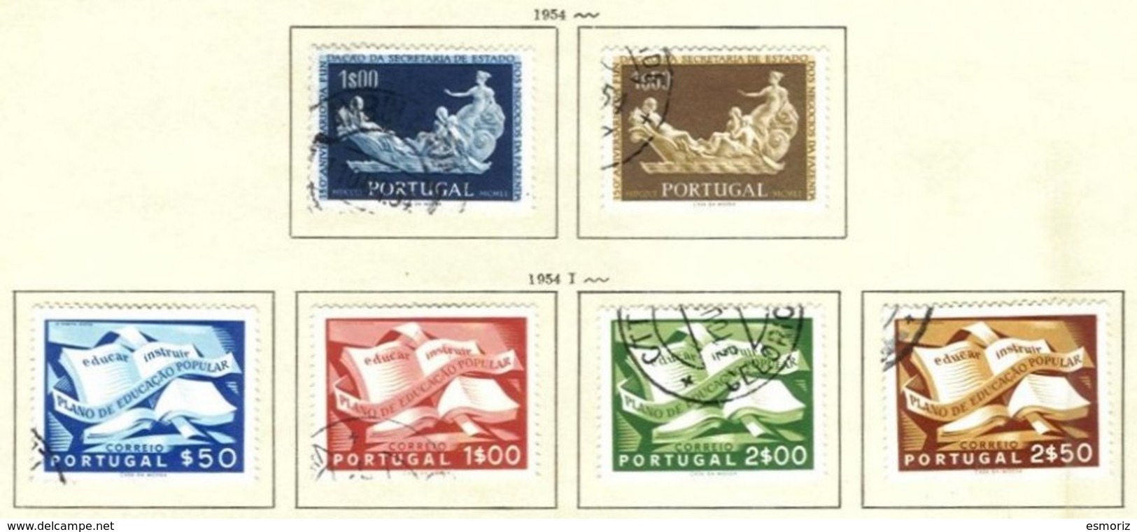 PORTUGAL, Commemoratives, AF 794-99 Yv 805-10, Used, F/VF, Cat. € 7 - Oblitérés