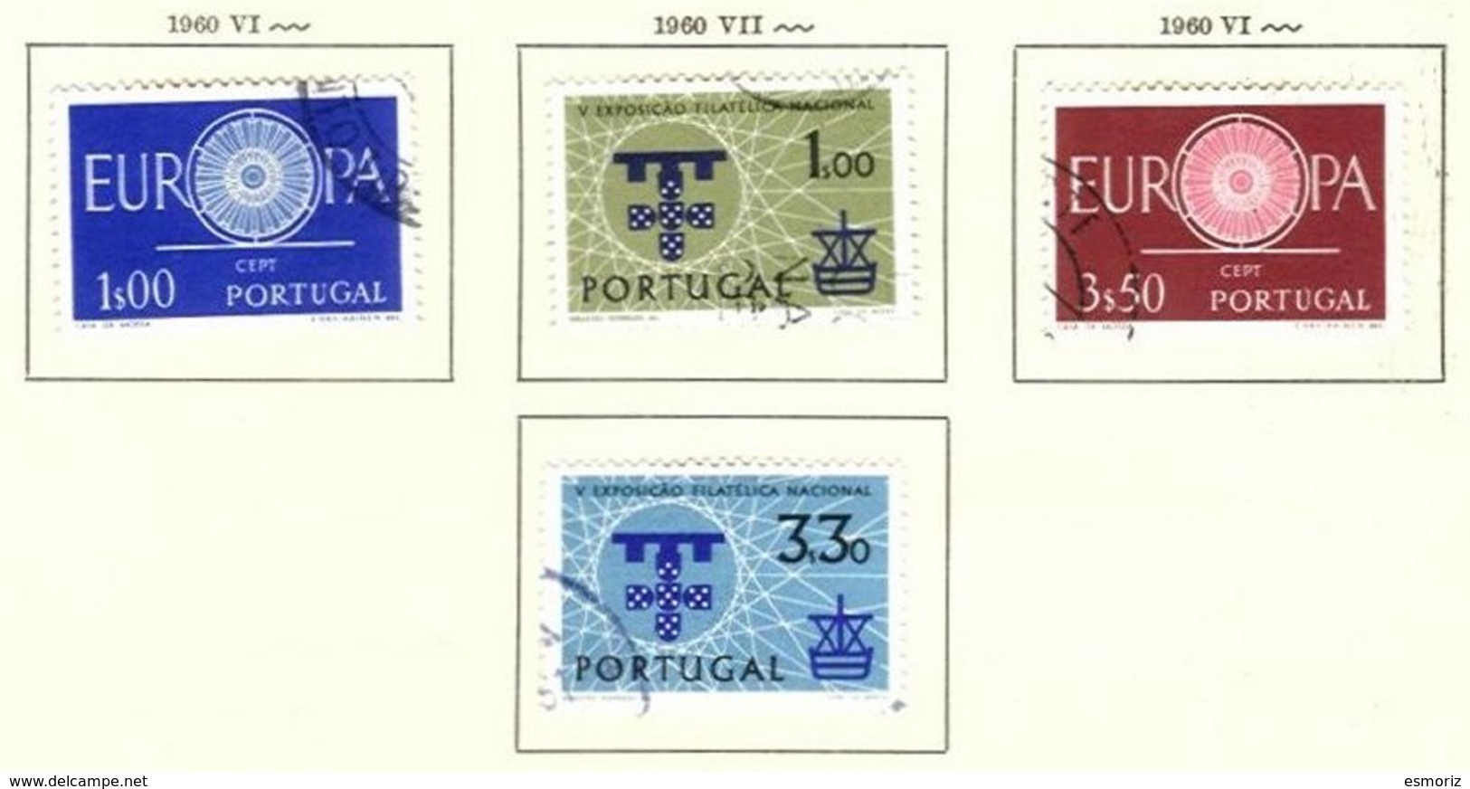 PORTUGAL, Commemoratives, AF 869-72 Yv 879-82, Used, F/VF, Cat. € 12 - Oblitérés