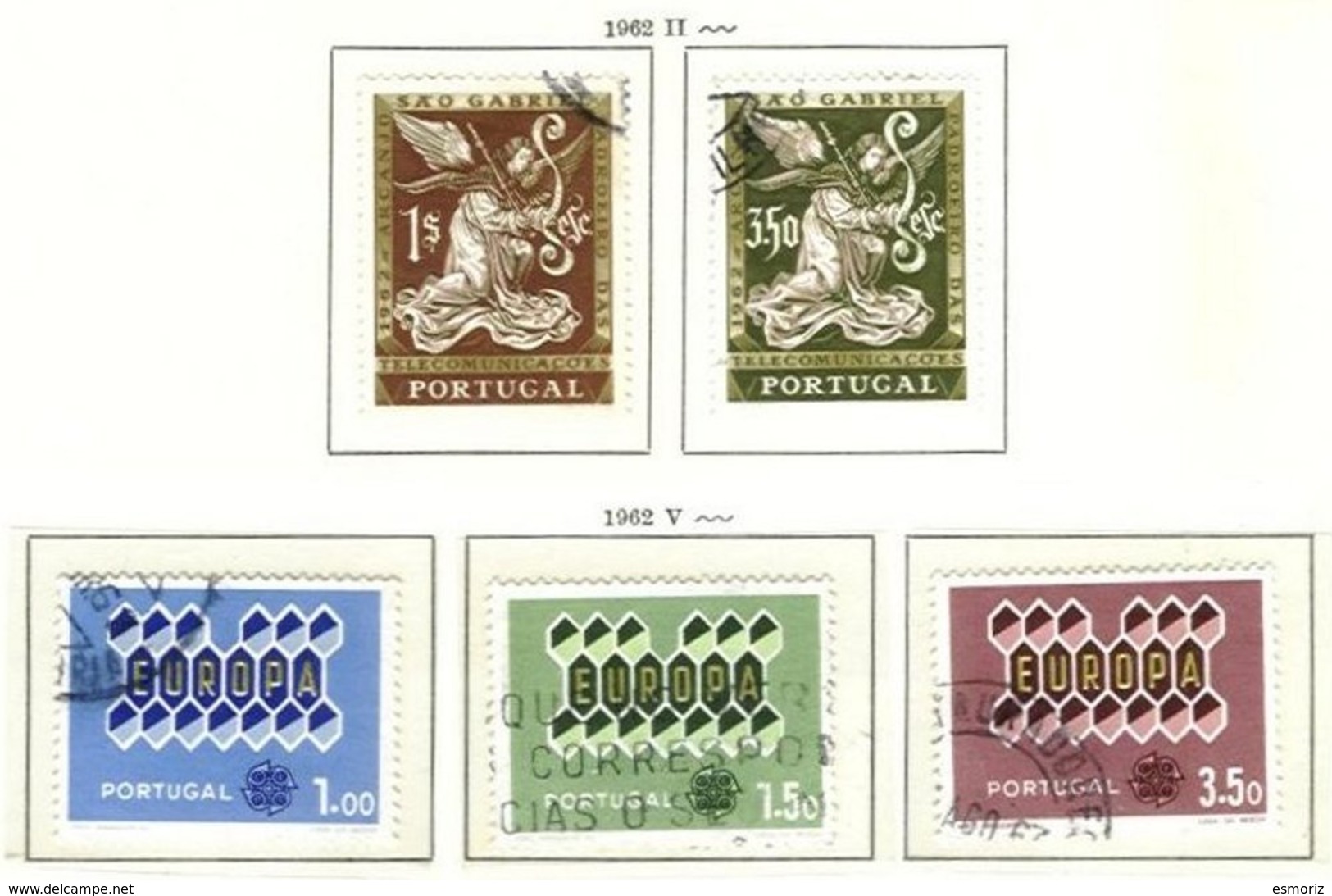 PORTUGAL, Commemoratives, AF 886-87, 898-900; Yv 896-97, 908-10, Used, F/VF, Cat. € 6 - Used Stamps