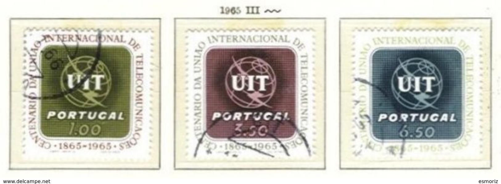 PORTUGAL, Commemoratives, AF 953-55 Yv 963-65, Used, F/VF, Cat. € 6 - Oblitérés