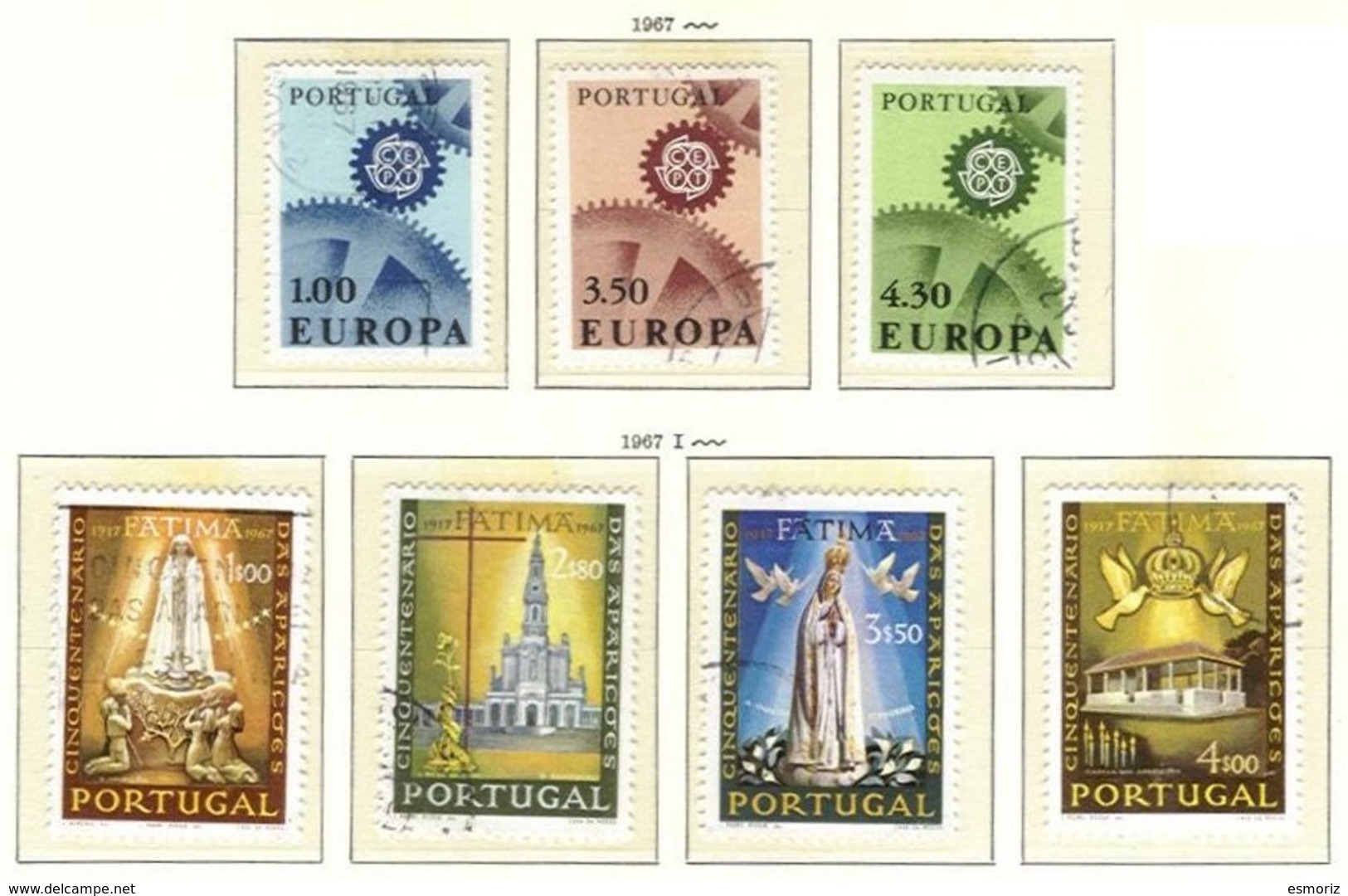 PORTUGAL, Commemoratives, AF 997-03 Yv 1007-13, Used, F/VF, Cat. € 10 - Oblitérés