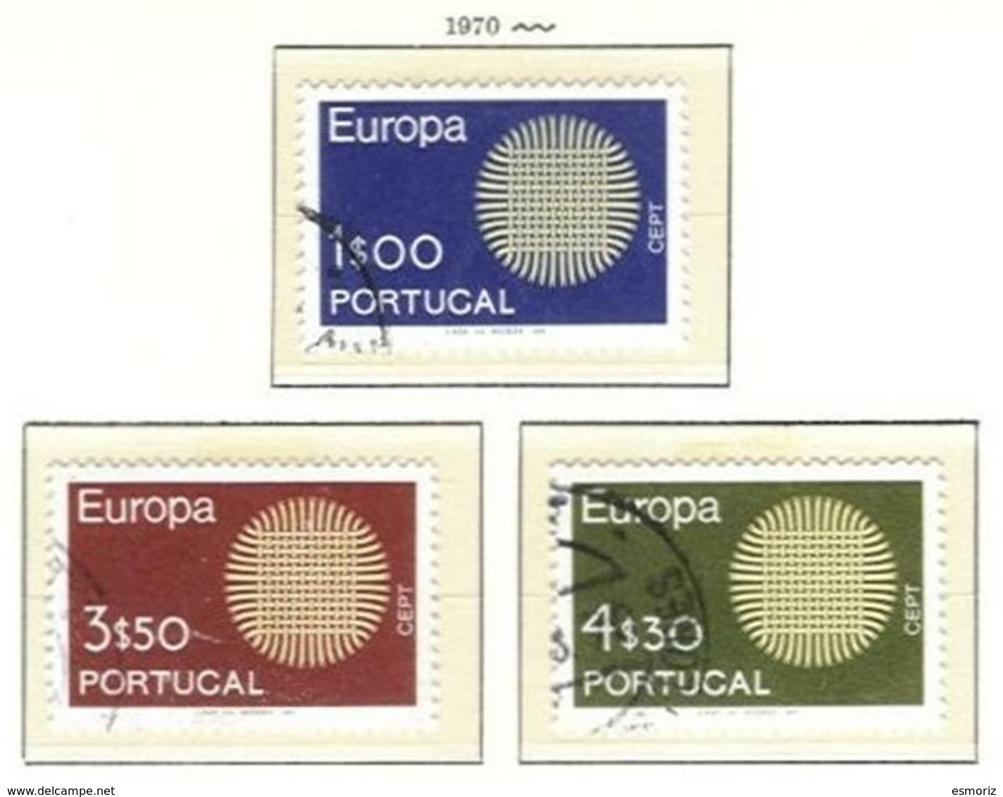 PORTUGAL, Commemoratives, AF 1063-65 Yv 1073-75, Used, F/VF, Cat. € 11 - Usati