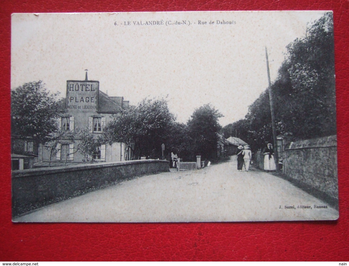 22 - LE VAL ANDRE - " HOTEL DE LA PLAGE " - RUE DE DAHOUET - - Autres & Non Classés