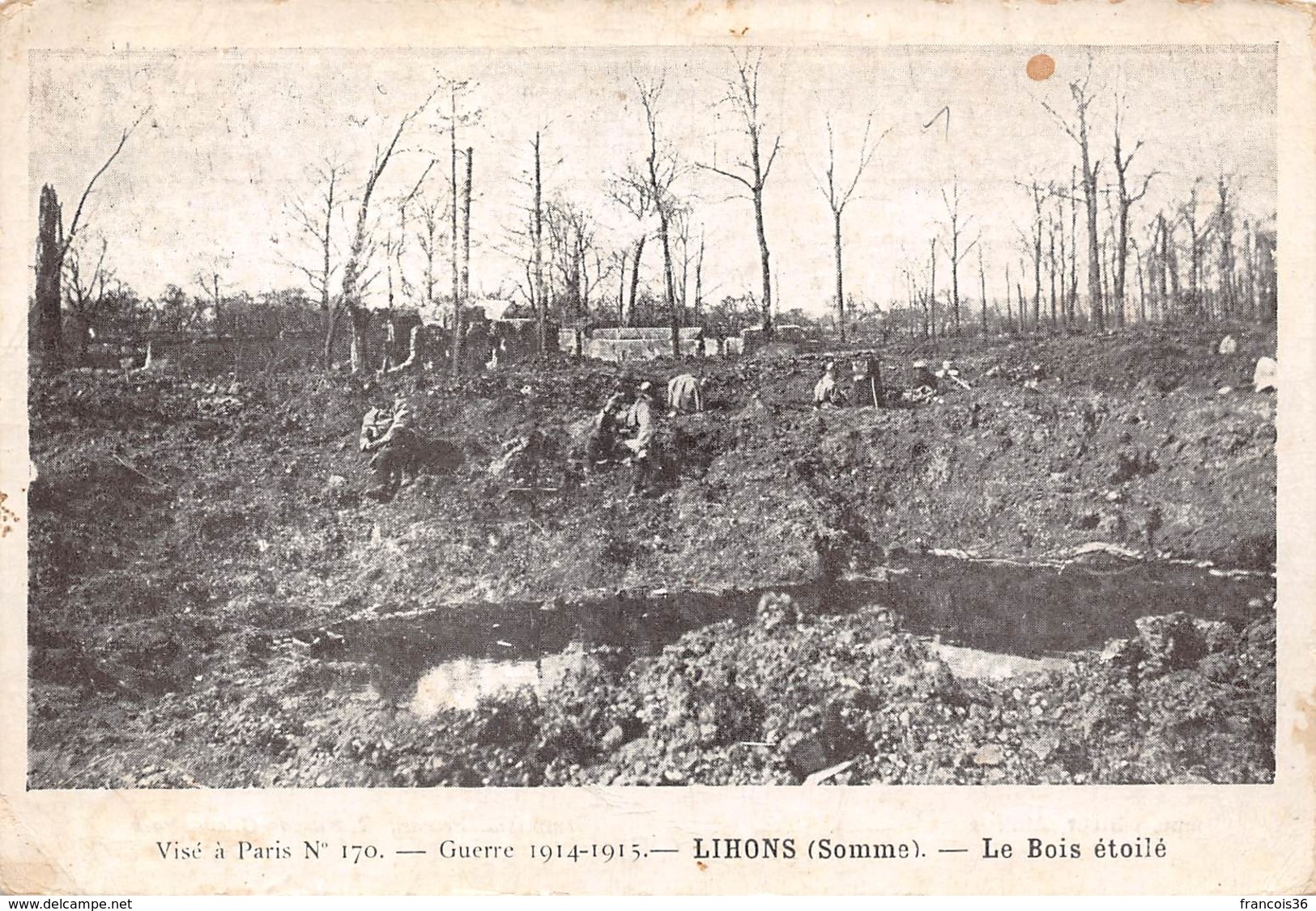 Lot de 13 CPA de Lihons en Santerre (80) Guerre 14 - 18