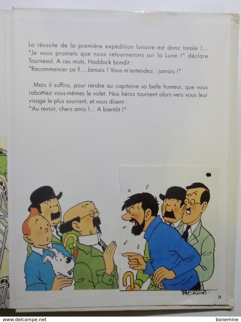 TINTIN On a marché sur la lune  pop hop 1992