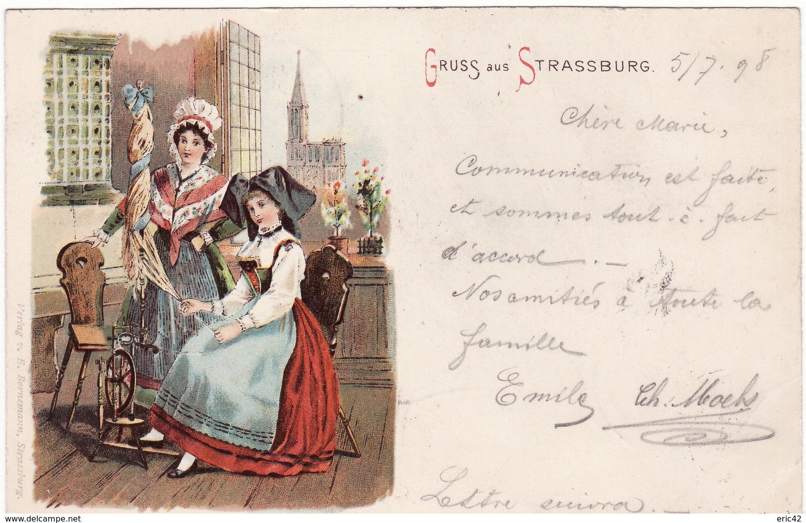 67 GRUSS AUS STRASSBURG (5 / 07 / 1898) - Strasbourg