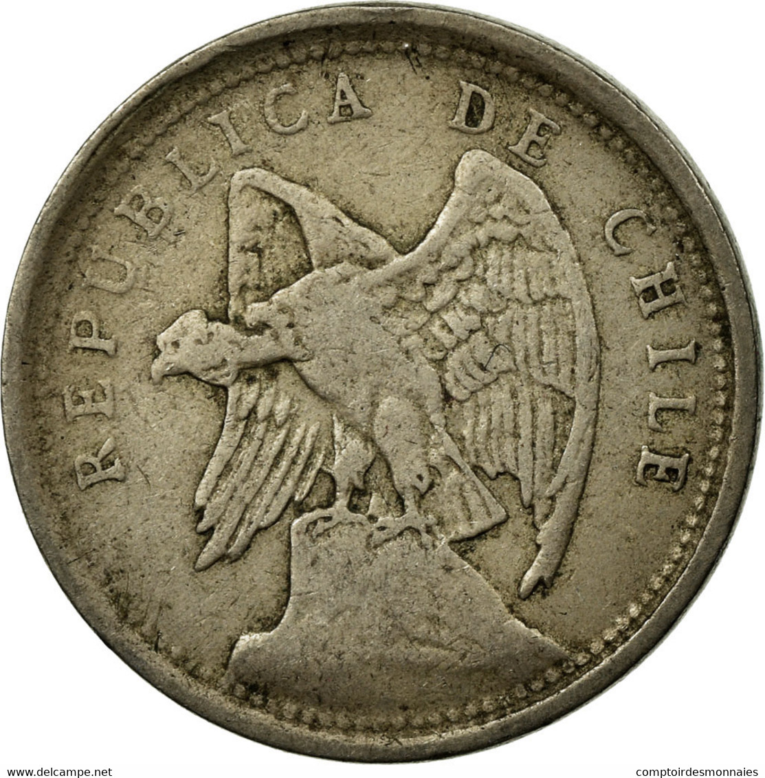 Monnaie, Chile, 10 Centavos, 1925, TB, Copper-nickel, KM:166 - Chili