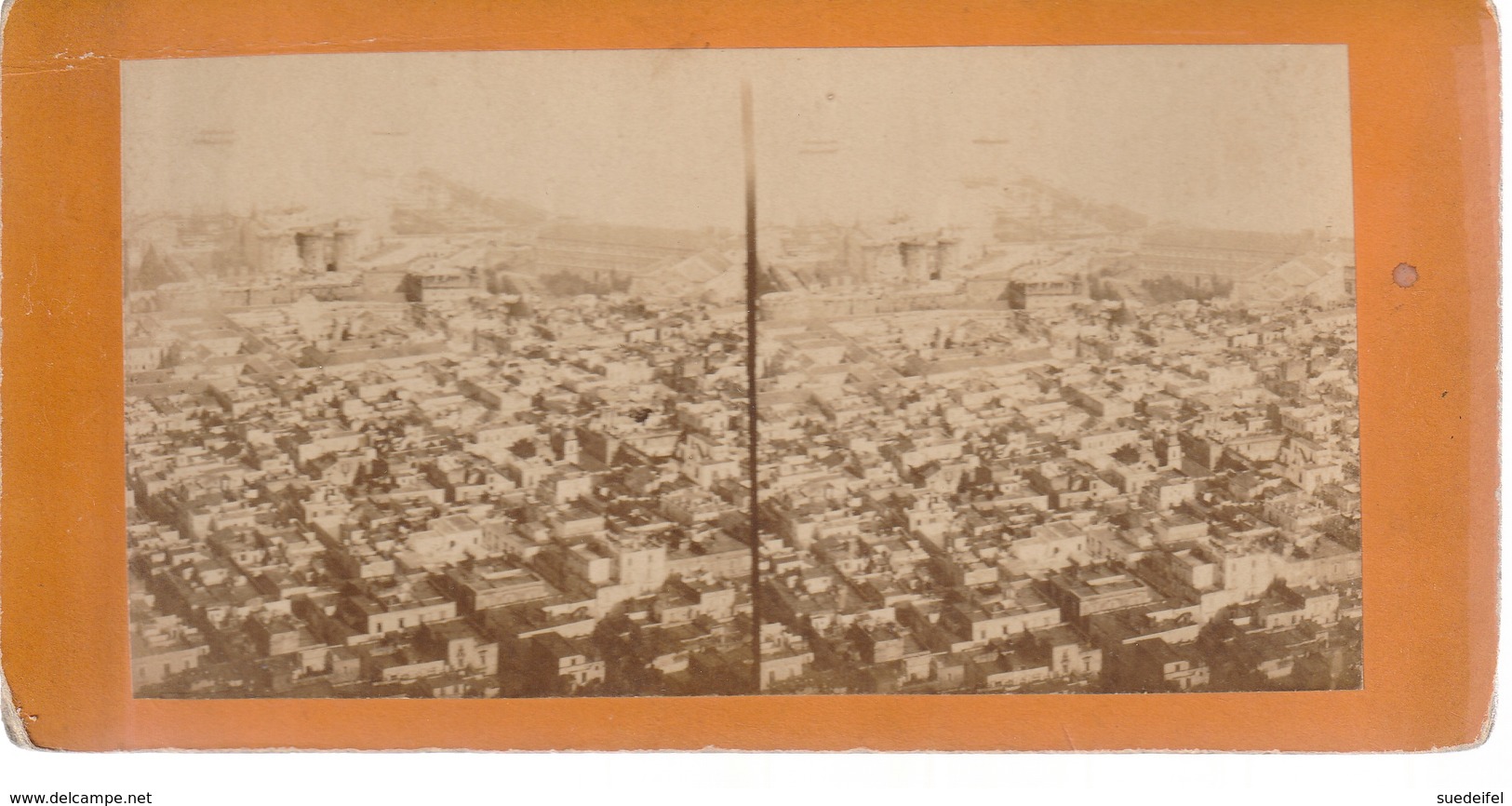 Italien, Neapel , Karton -Stereo-Foto - Photos Stéréoscopiques