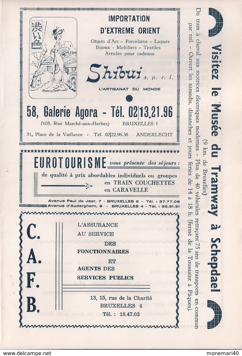 THÉATRE DE L'ILE ST LOUIS (BRUXELLES) SAISON 1966-67 - PROCHAIN SPECTACLE 'MA COUSINE DE VARSOVIE' De LOUIS VERNEUIL - Programmes