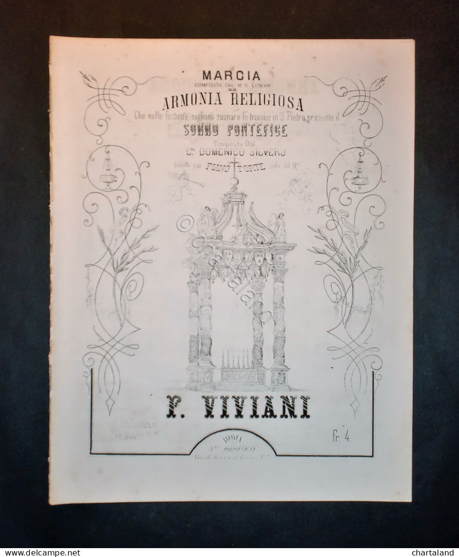 Musica Spartiti - Armonia Religiosa - Marcia - C. Domenico Silvero - Pianoforte - Unclassified