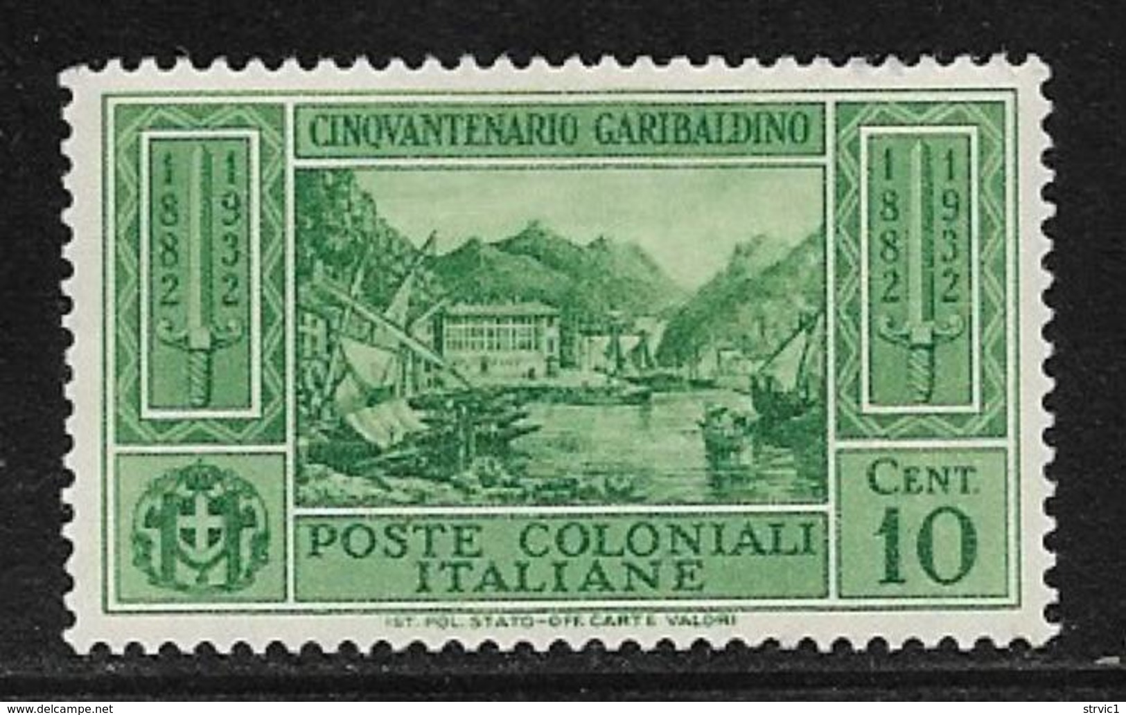 Italian Colonies Scott # 13 Mint Hinged Italy Garibaldi Issue Overprinted, 1932 - General Issues