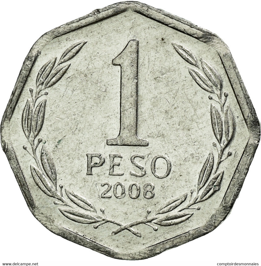 Monnaie, Chile, Peso, 2008, Santiago, TTB, Aluminium, KM:231 - Chile