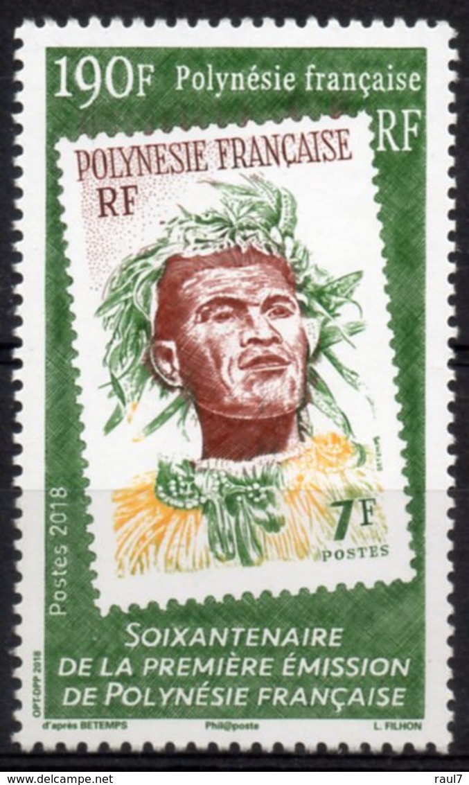 Polynésie Française 2018 - 60 Ans Du Timbre Polynésien - 1 Val Neufs // Mnh - Neufs