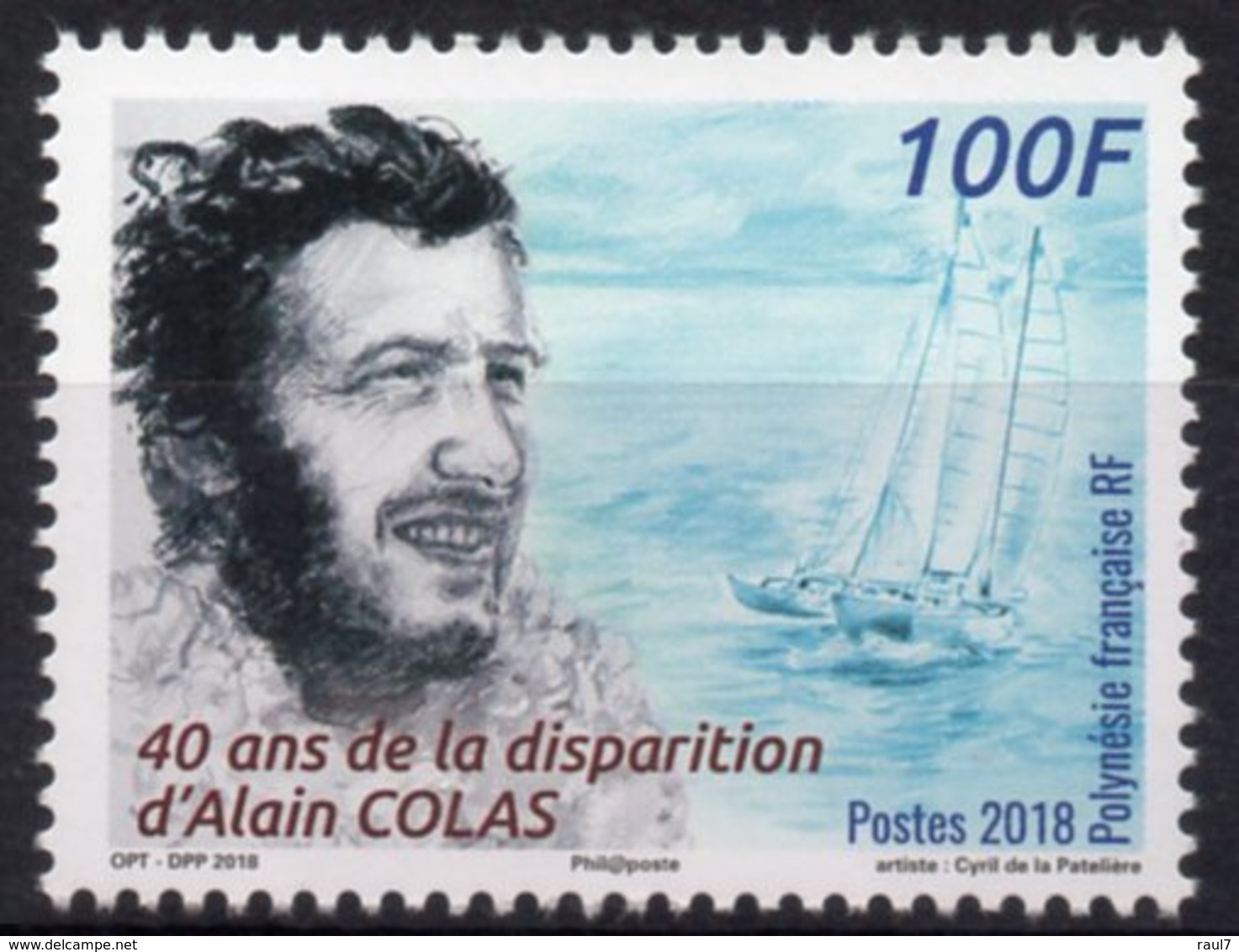 Polynésie Française 2018 - Alain Colas - 1 Val Neufs // Mnh - Neufs